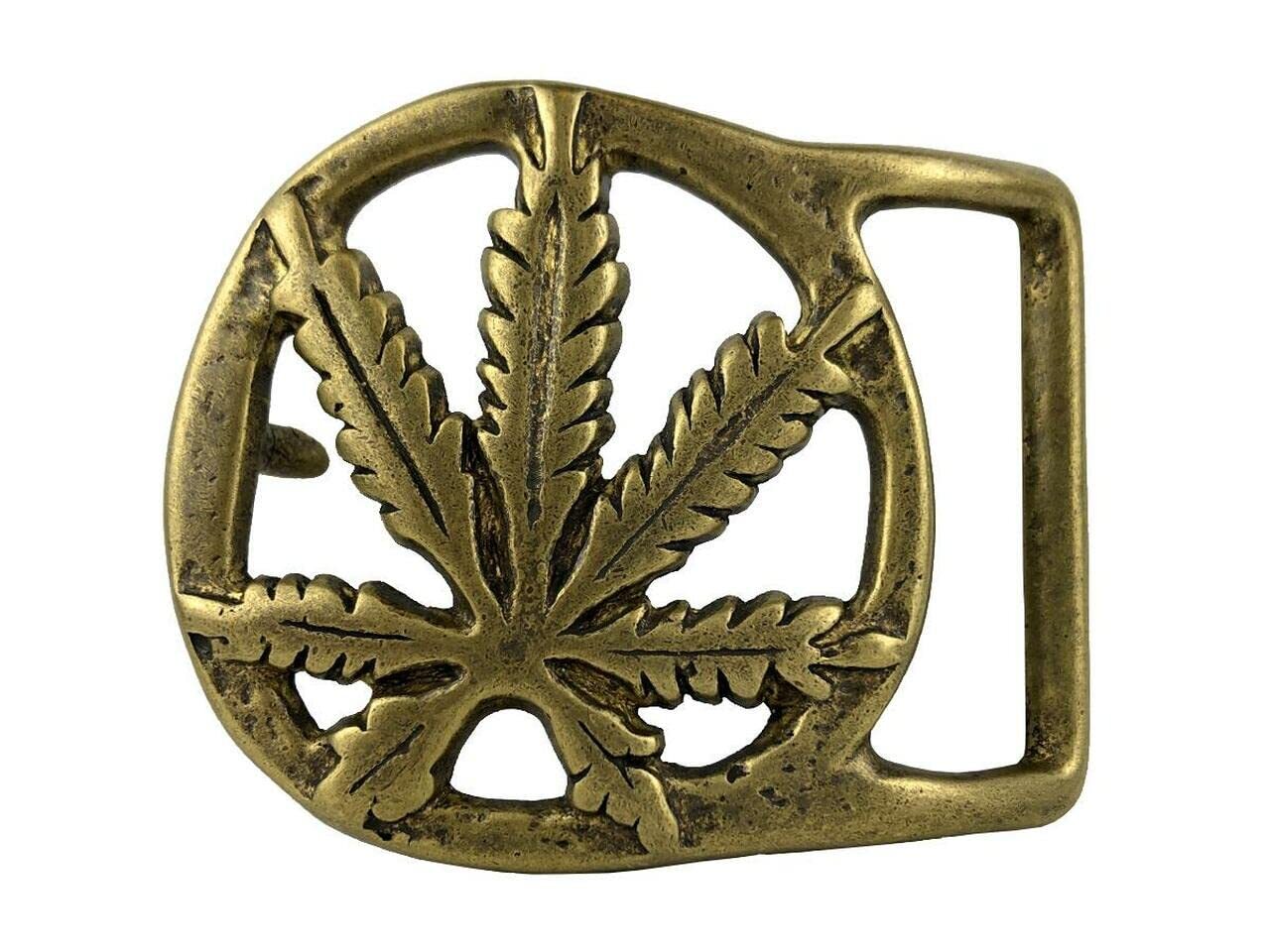 Western Antique Marijuana Leaf Turquoise Bead Turquoise Peace Sign Skulls Design