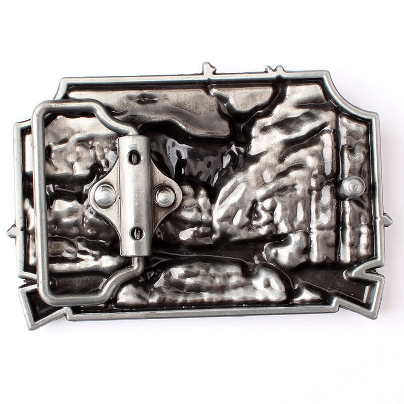 Deer Hunting Belt Buckle Western Cowboy Native American (DER-02)