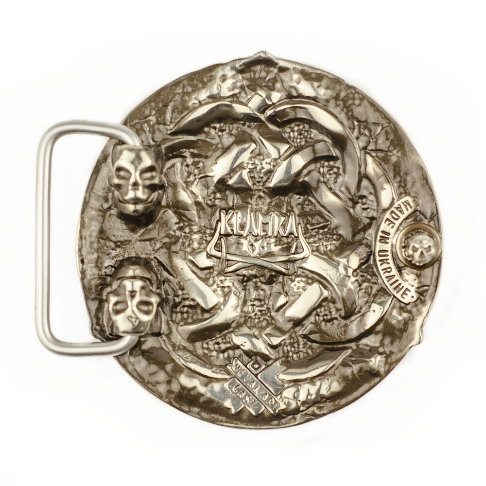 Triquetra german silver belt buckle, Celtic Trinity Knot Triquetra cross symbol