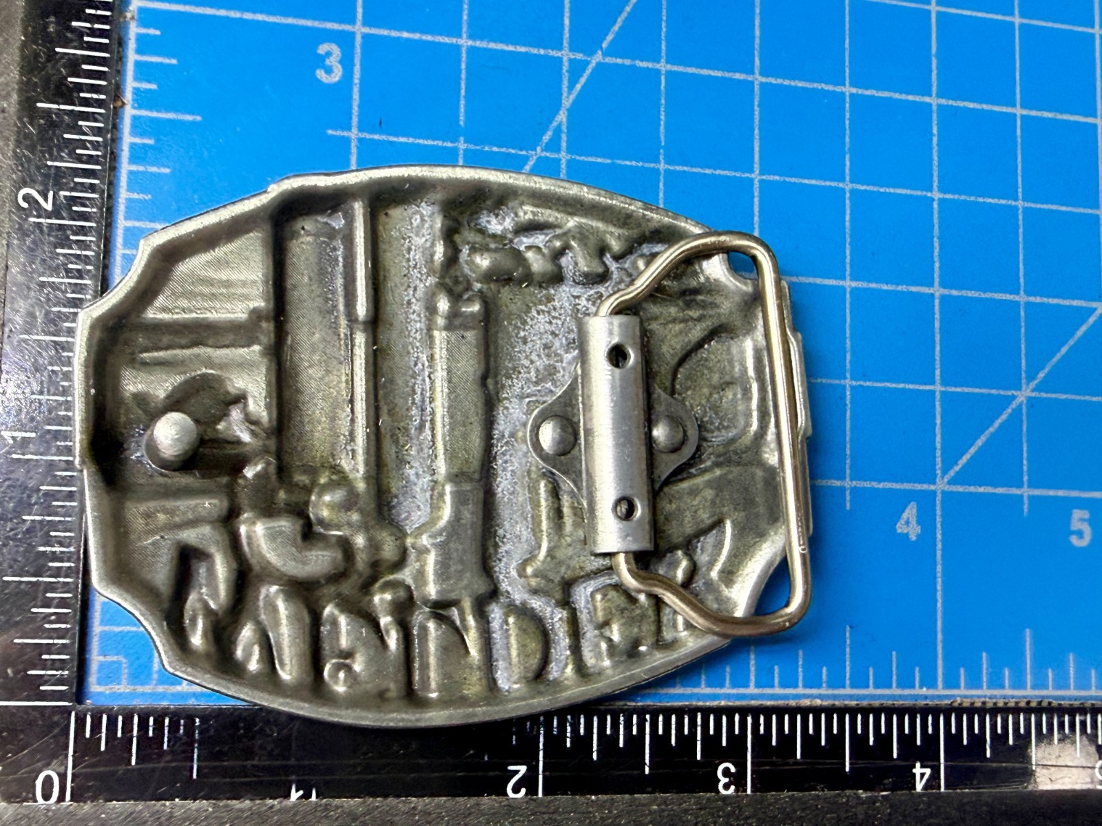 Welder Welding Soldering Tradesman Profession Silver Color NOS Belt Buckle