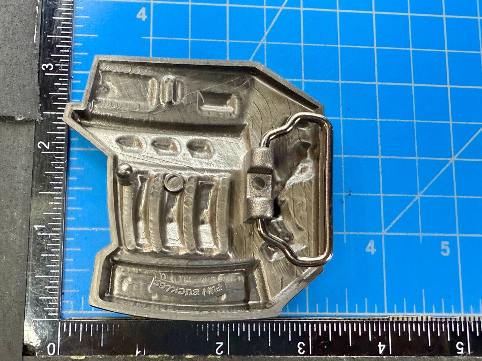 Jackpot Lucky Seven&rsquo;s Vegas Style Slot Machine Figural Gambling Belt Buckle