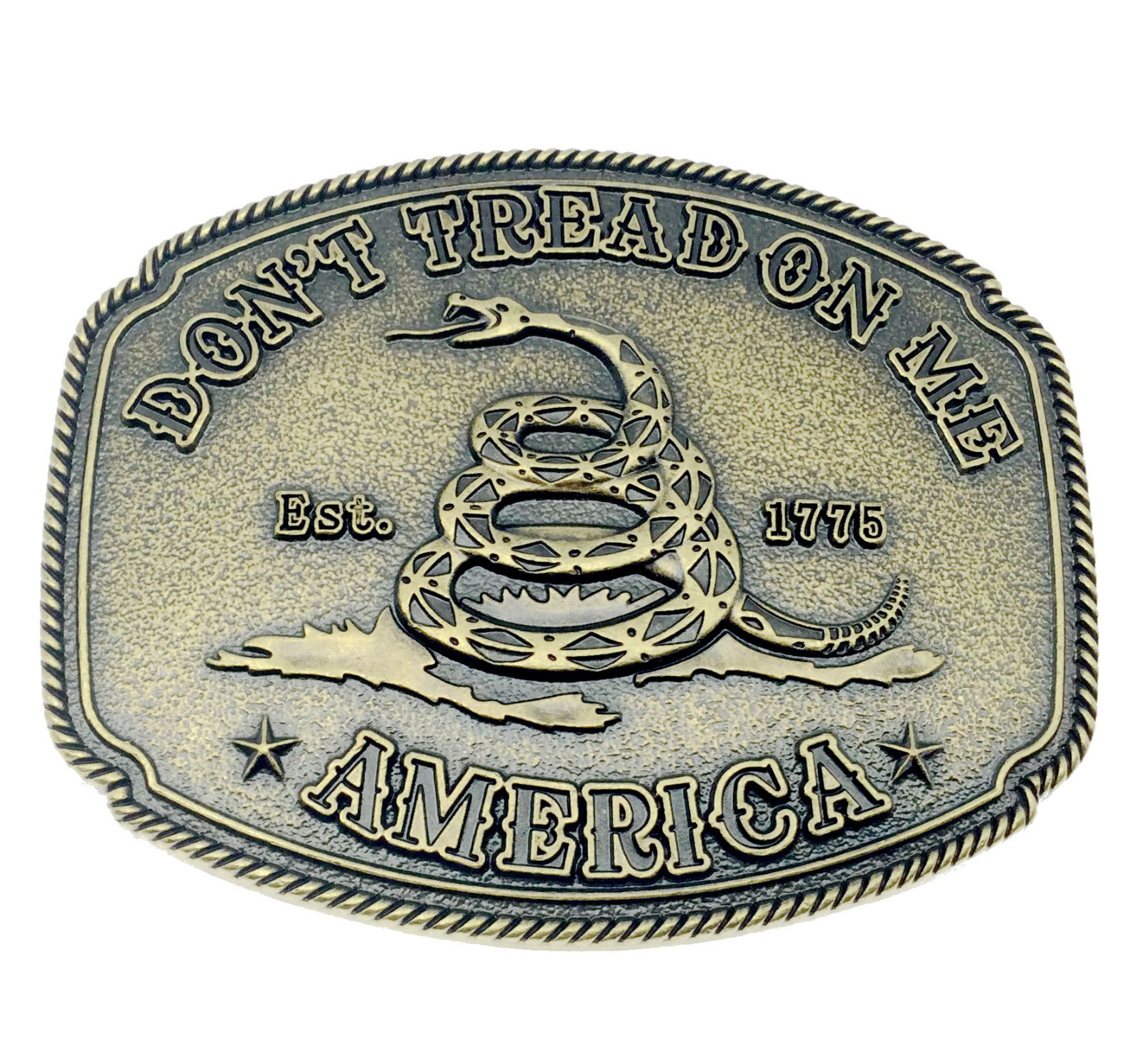 Snake Belt Buckle Western Cowboy Native American Motorcyclist (SNK-06-G)