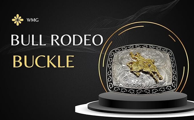 Bull Rider Silver Gold Belt Buckle Western Rodeo Fashion Cowboy Hebillas Vaquera
