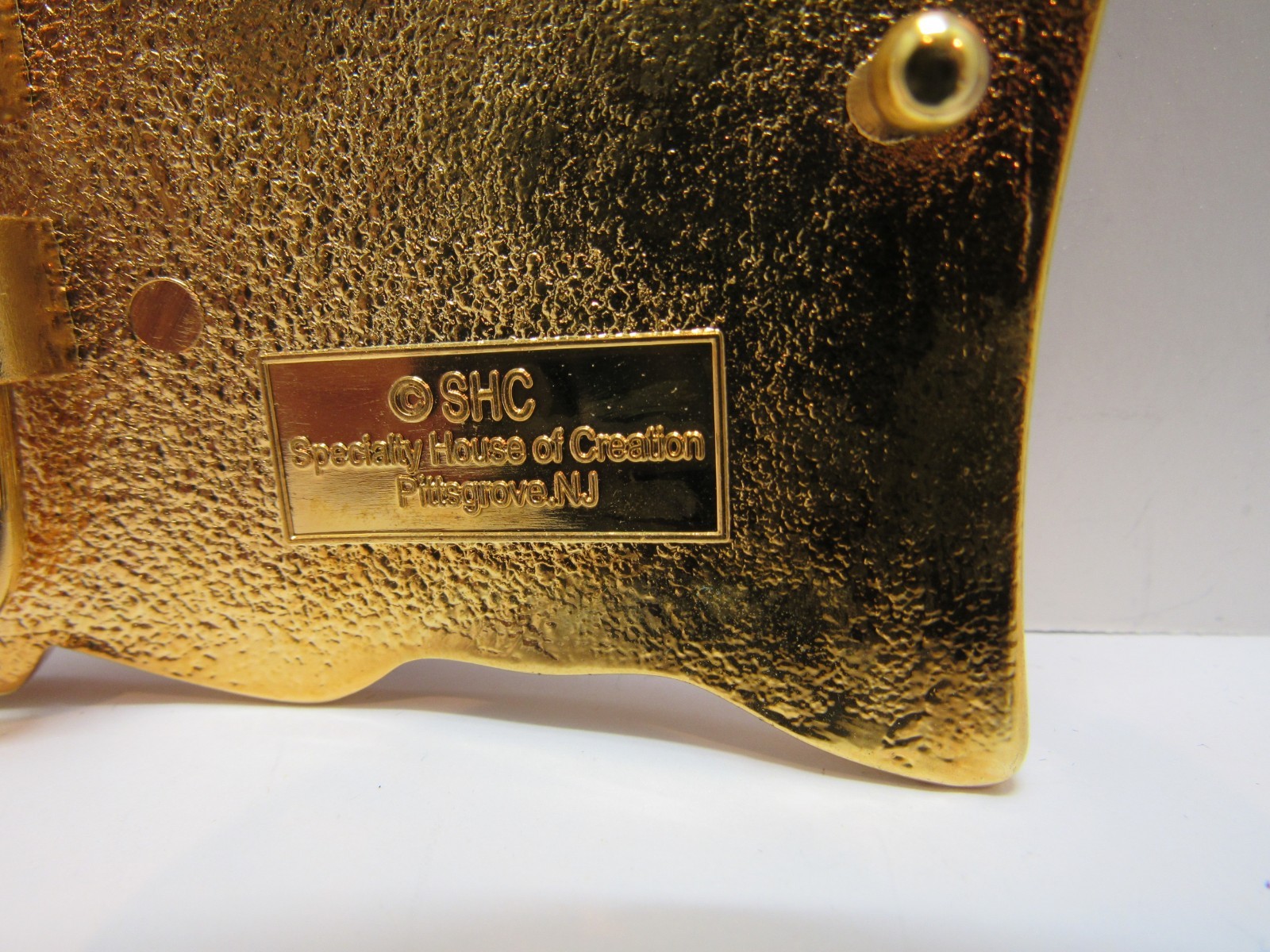 NEW! American Flying USA Flag Men&rsquo;s Belt Buckle Gold-Tone