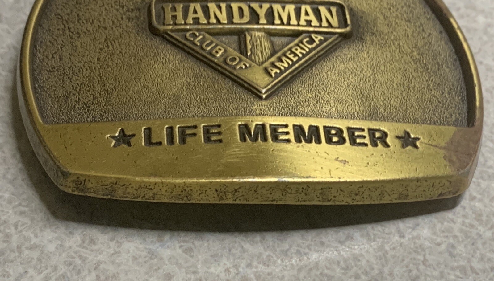 HANDYMAN CLUB OF AMERICA 1996 Bronze Belt Buckle
