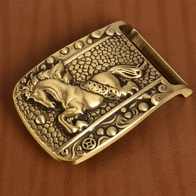 1Pc 39/40Mm Stainless Steel Pure Brass Belt Buckles for Men&rsquo;S 37-38Mm Strap DIY