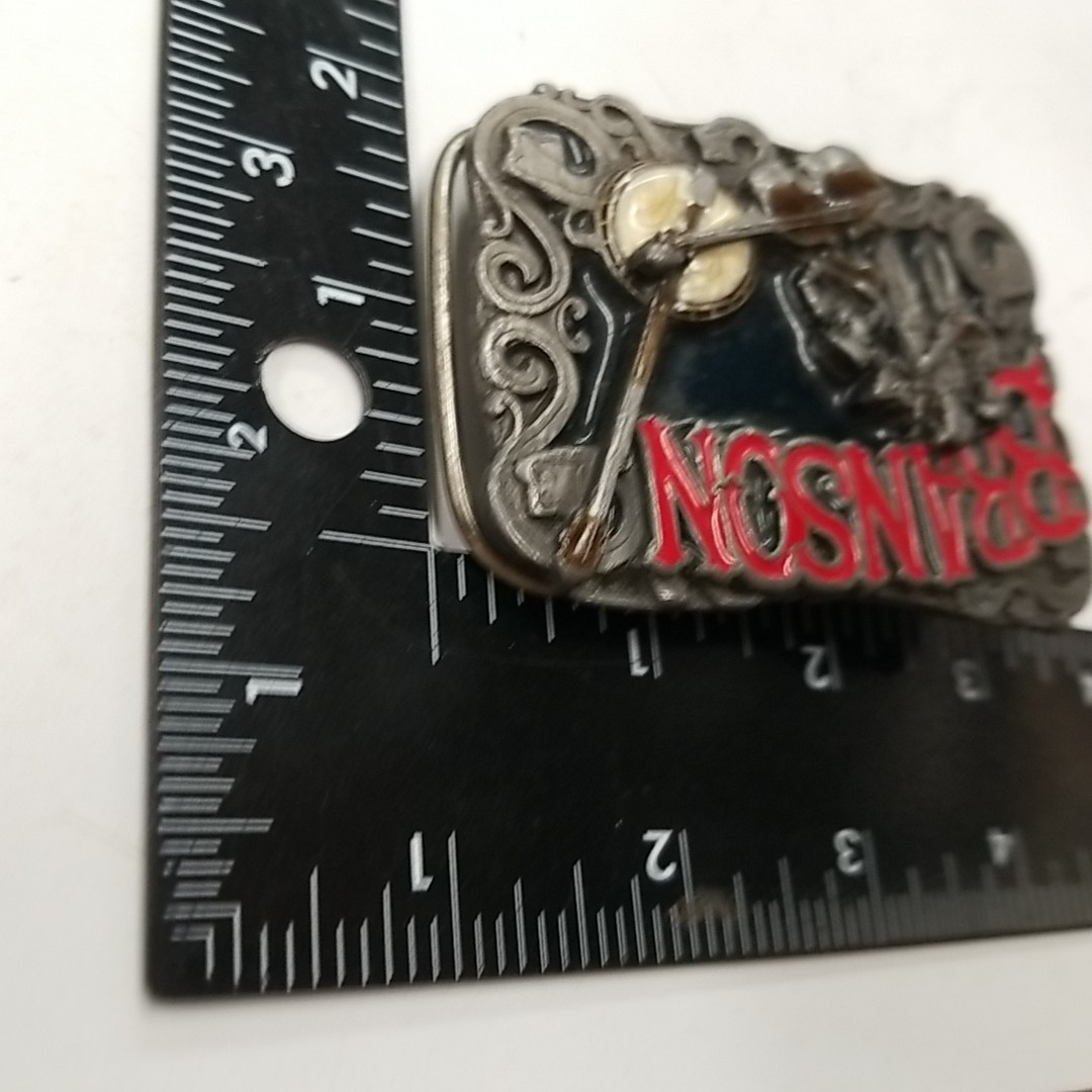 BRANSON MISSOURI Belt Buckle BC-0007~Enamel Banjo Fiddle~Big Cabin Wholesale #77