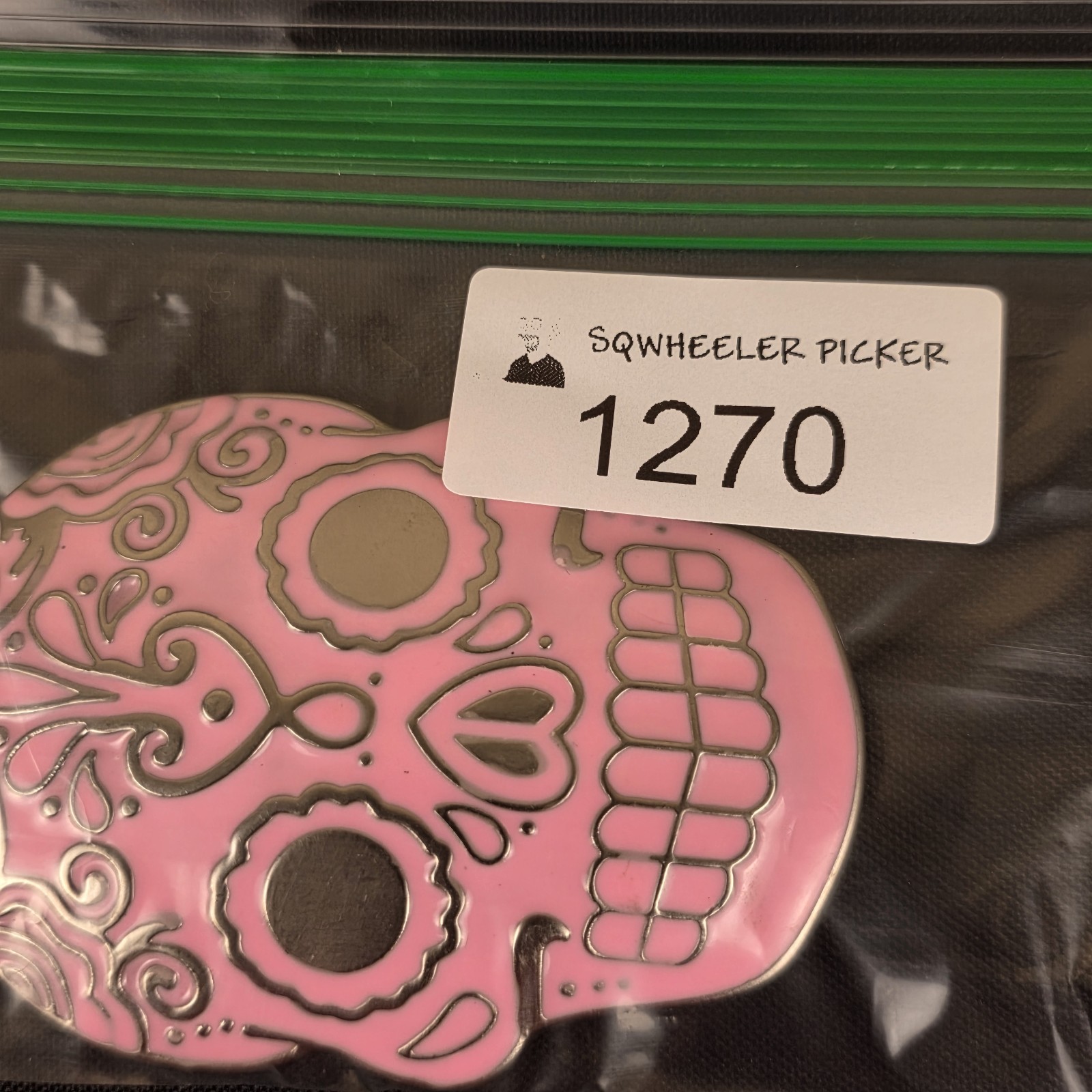 Monster Steel Pink Sugar Skull Belt Buckle Day of the Dead Calavera Metal
