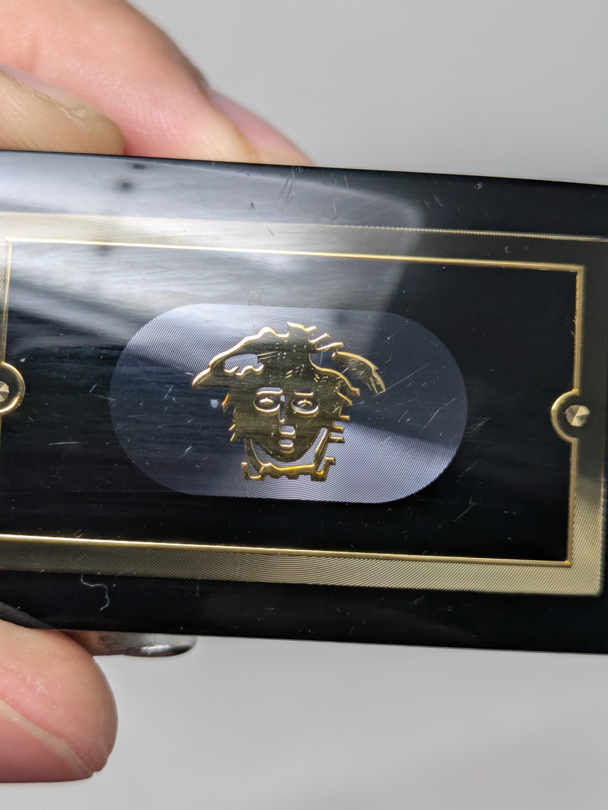 Versace Medusa Logo Adjustable Belt Buckle