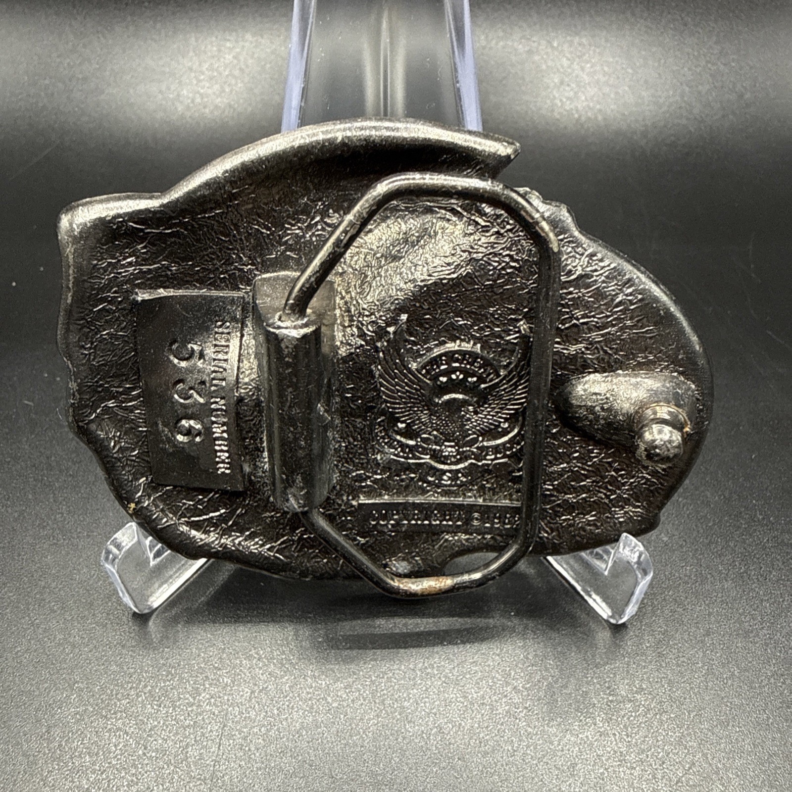 Intake 1982 I&rsquo;d Rather Be Salmon Fishing Belt Buckle Great American Buckle Co