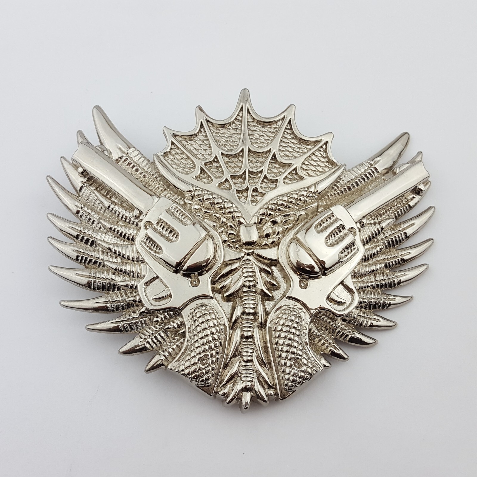 On Sale: Rock Rebel Brand: Silver Wing with Double Pistol Belt Buckle