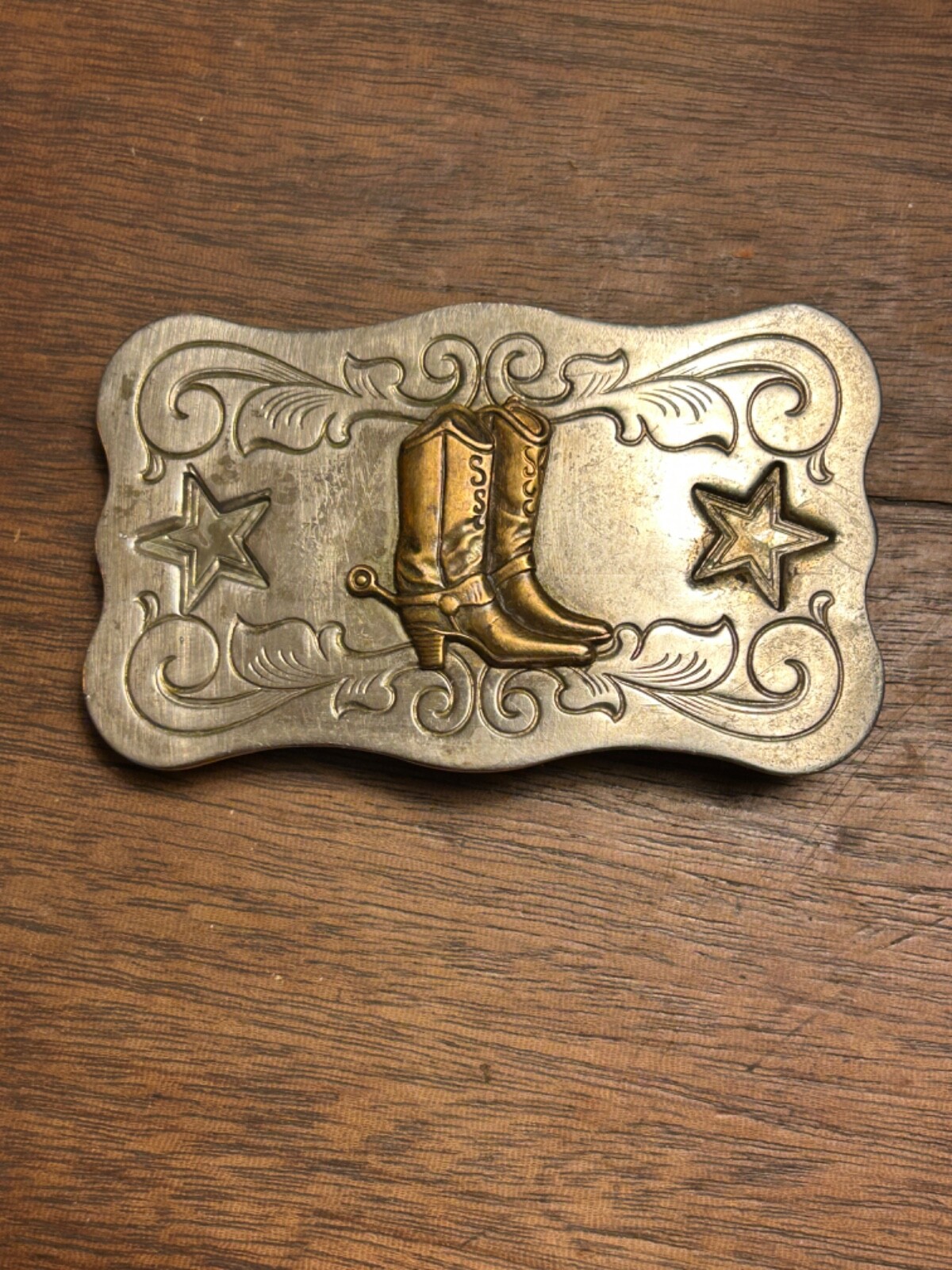VTG Arizona 3D Chambers Belt Co Phoenix AZ Nickel Silver Cowboy Boots