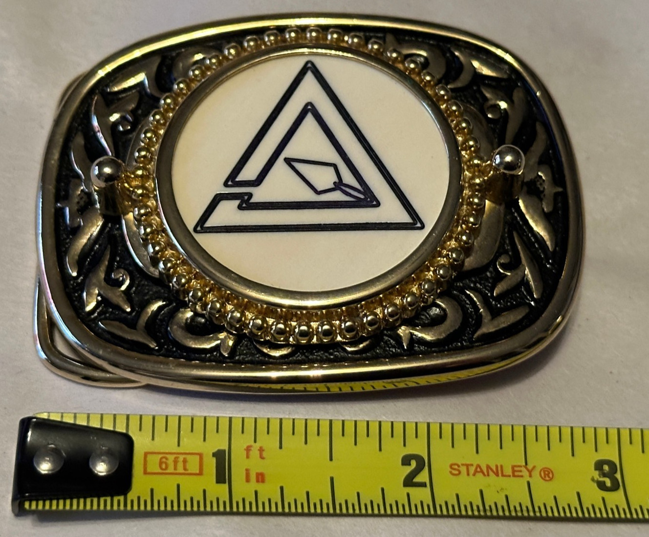 Vintage Masonic Freemason Royal Master Belt Buckle Mason Buckle