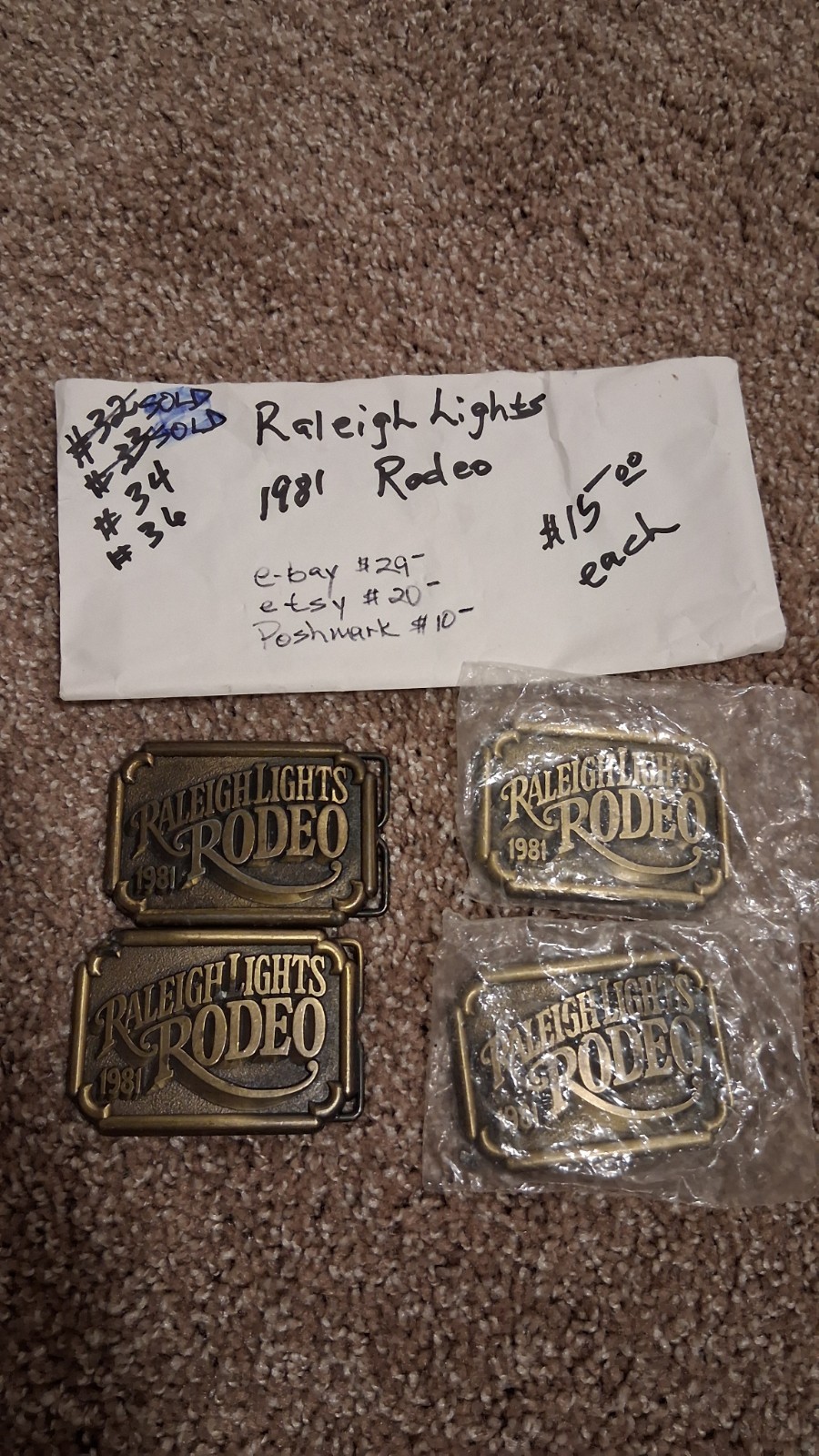 Assorted Belt Buckle Bronze/Silver Oval/Rectangular Graphic Print