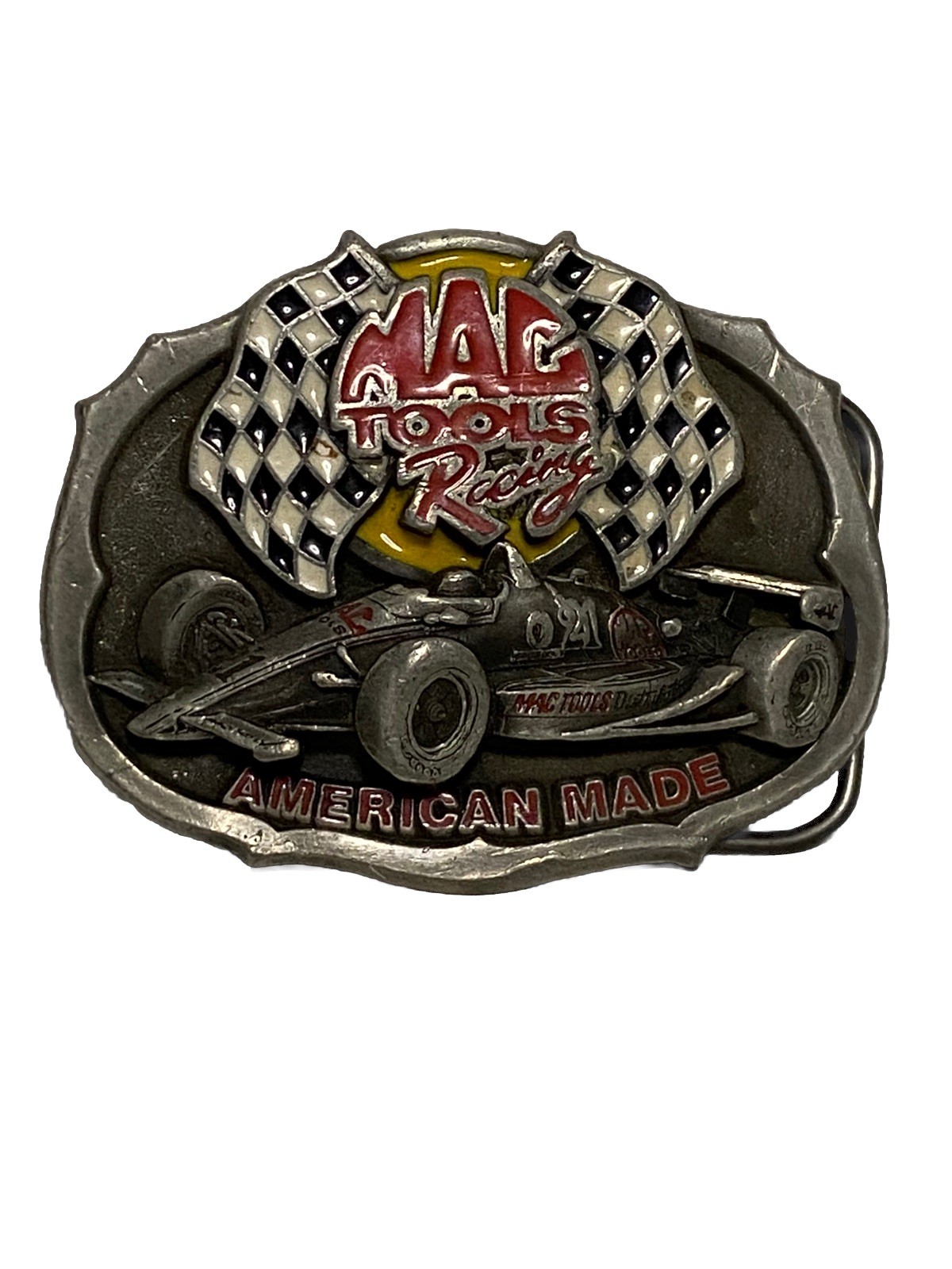 Mac Tools Racing Belt Buckle Brabham Great American Buckle Co Made In USA.