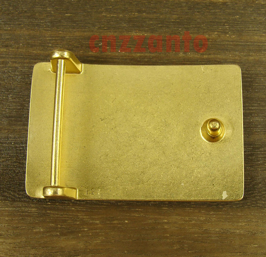 Solid Brass Belt Buckles rectangle plain Plate Classical for 38mm belt Z154B