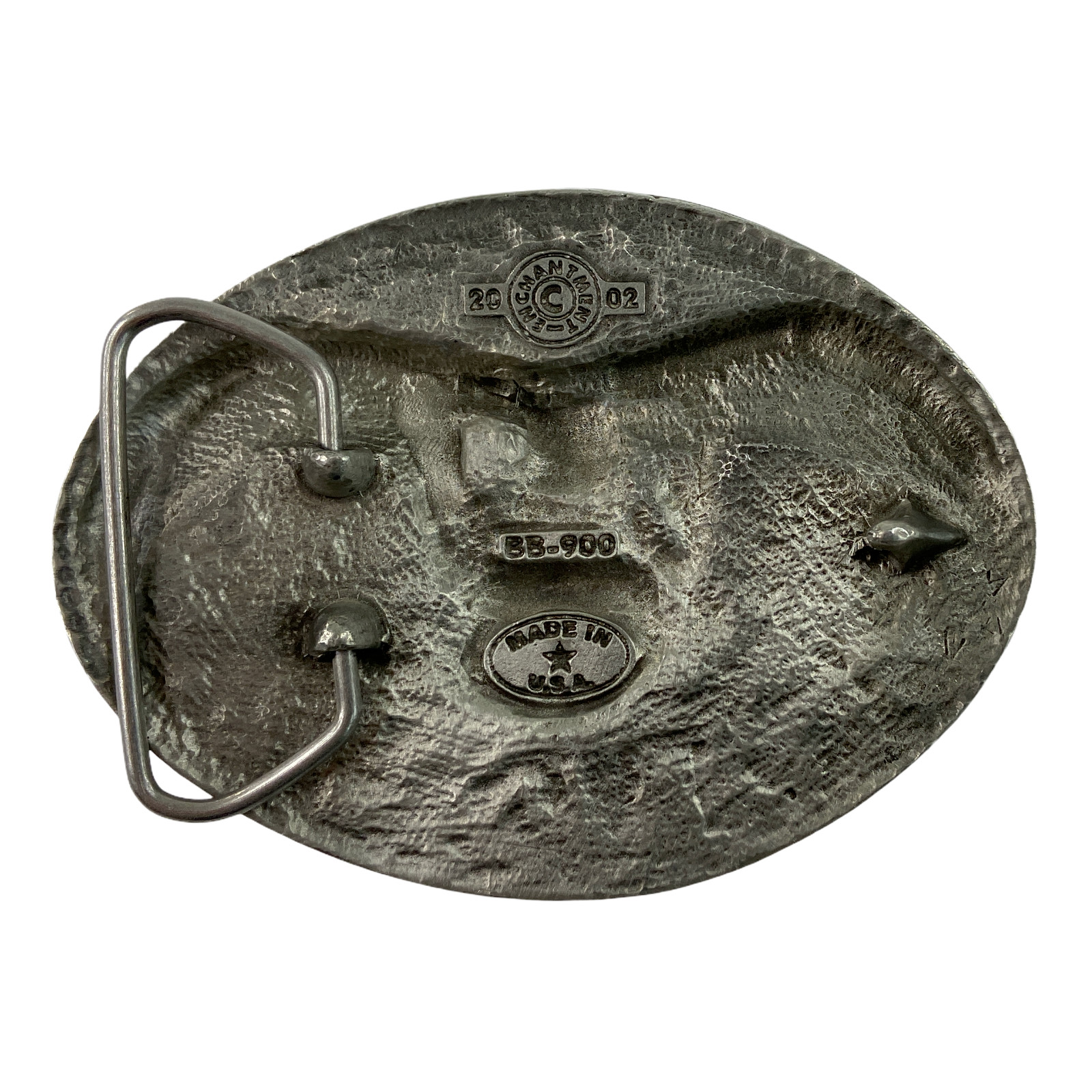 2002 Enchantment Made is USA Eagle and Flag Belt Buckle – America