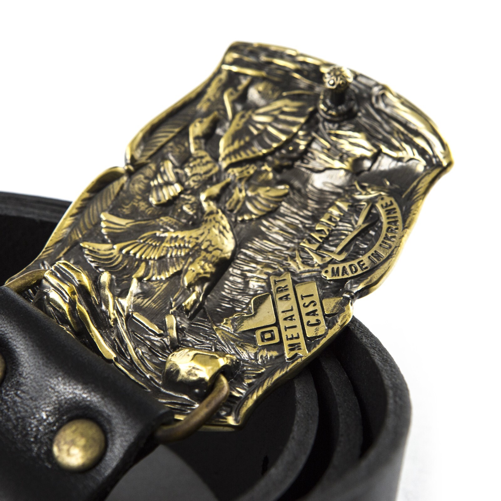 Belt buckle « Duck hunting », Trophy belt buckle, Hunter belt buckle