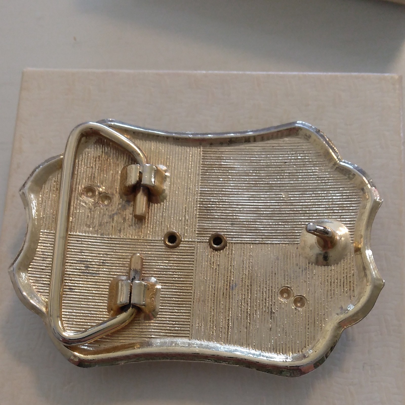 Belt Buckle NASA Moon Rover Solid Pewter DORY,Sand Stone Gold Tone Buckle