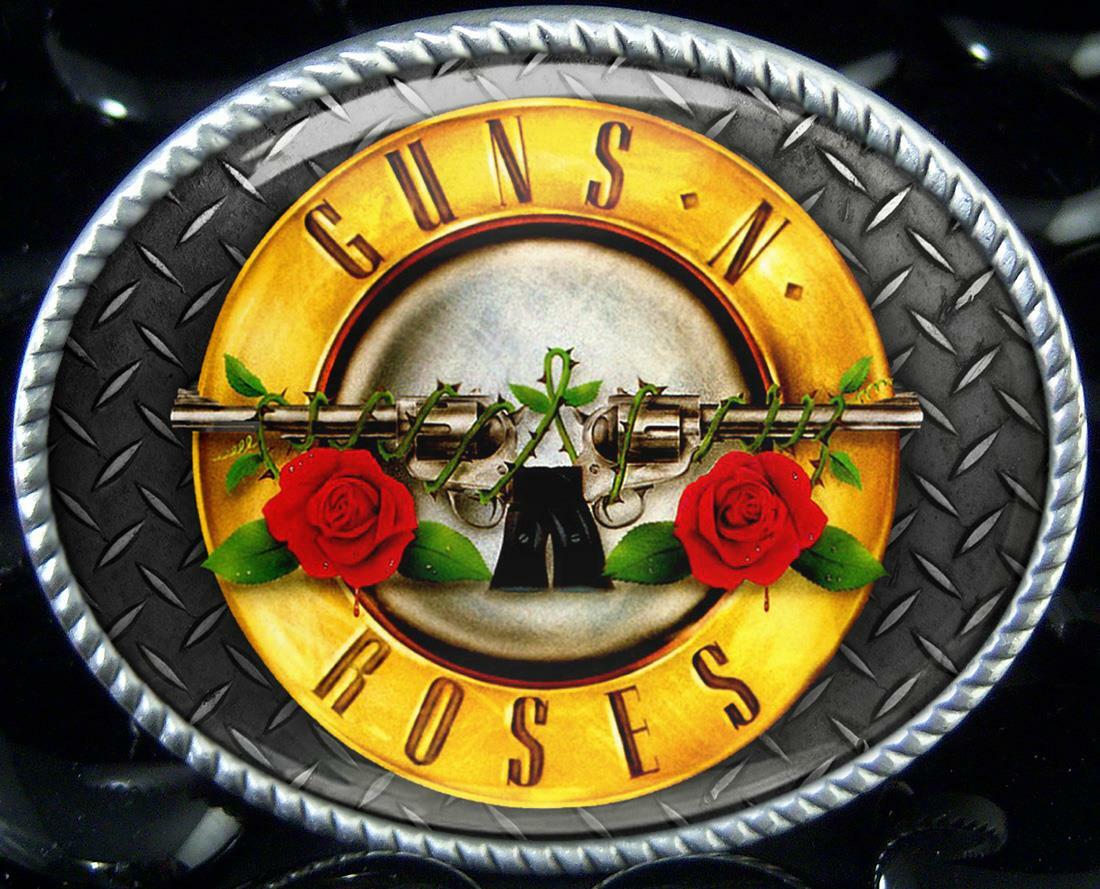 Guns n Roses Belt Buckle – Rock n Roll High Quality Handmade Buckle – 692-2