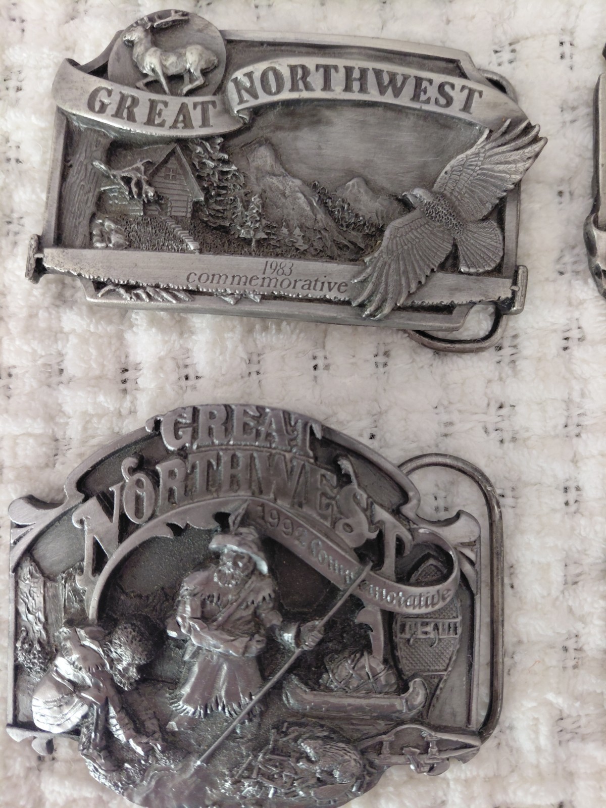 Siskiyou Lot of 8 Great Northwest Limited Edition Vintage Silver Belt Buckles