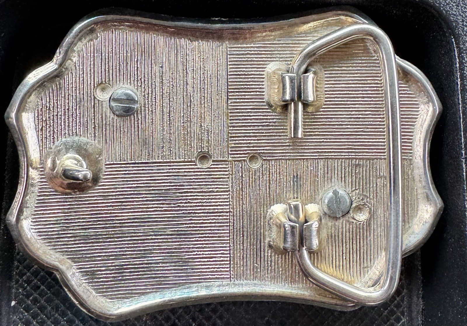 Men’s Western Silver Tone Metal Floral Belt Buckle Red Stone Fits 1.5 in