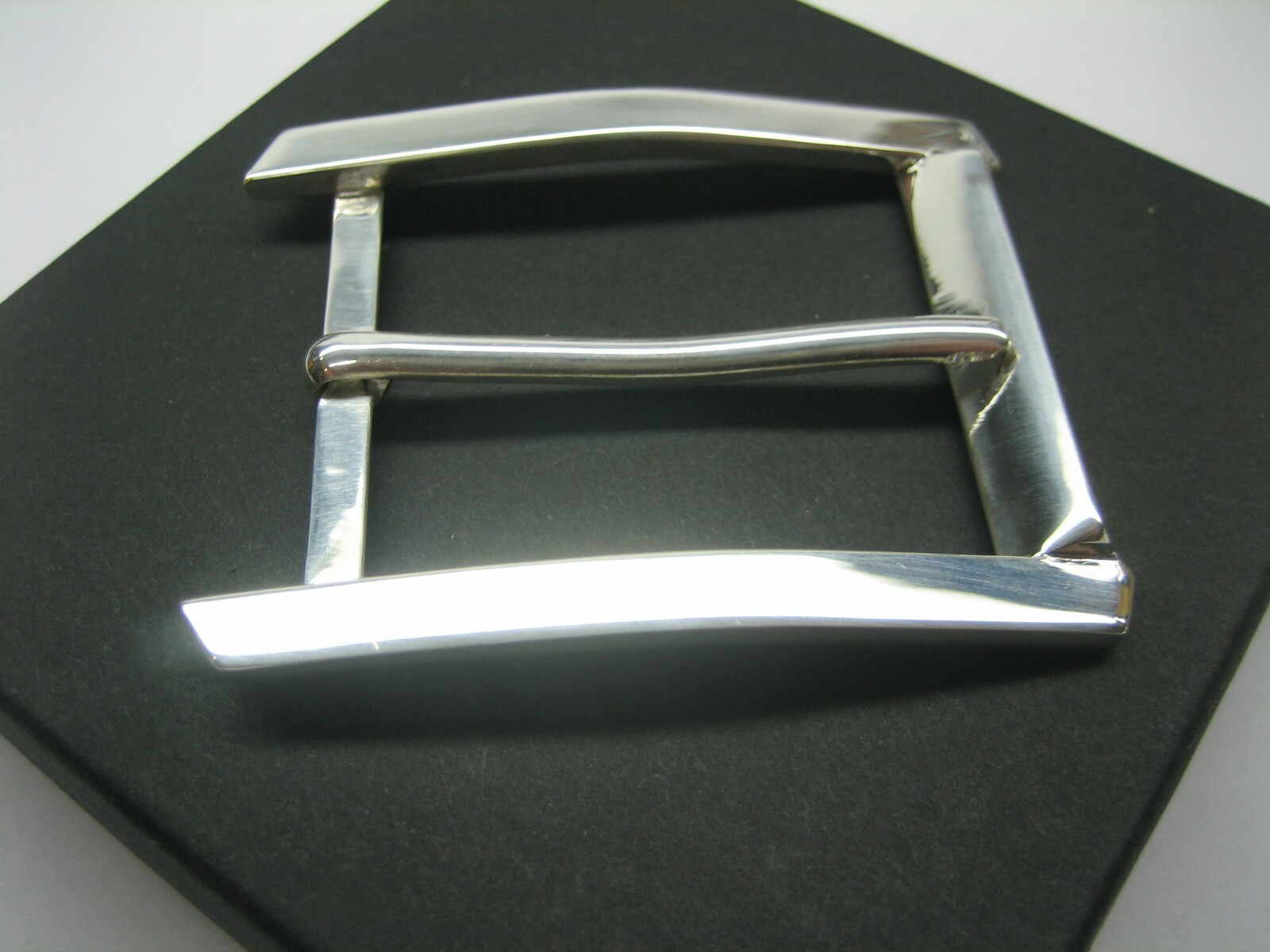 STERLING SILVER 925 BUCKLE AVAILABLE FOR 1&Prime; 1-1/8&Prime; 1-1/4&Prime; 1-3/8&Prime; 1-1/2&Prime; BELTS