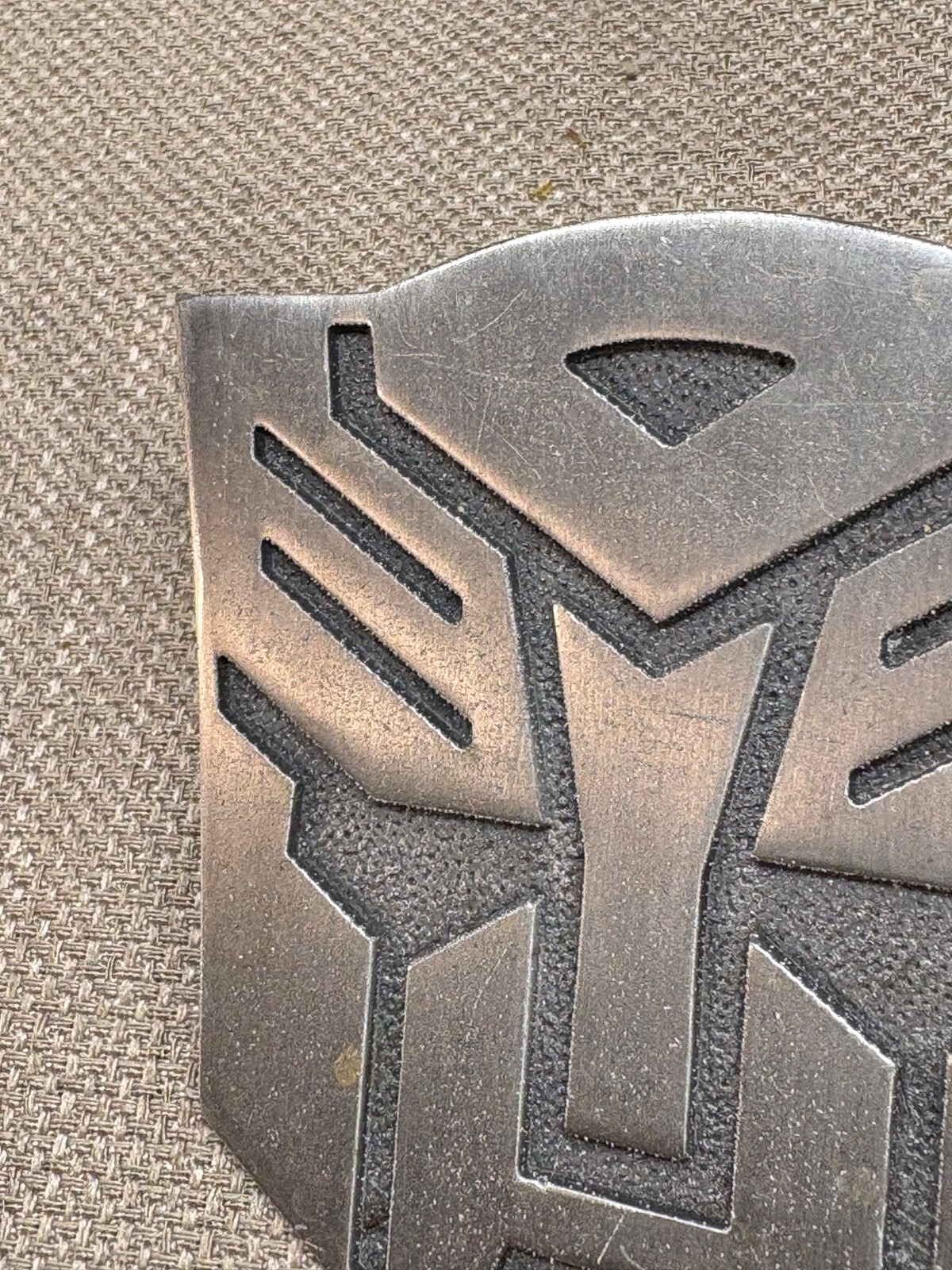 Transformers Metal Belt Buckle deception vintage 3 1/2&Prime;