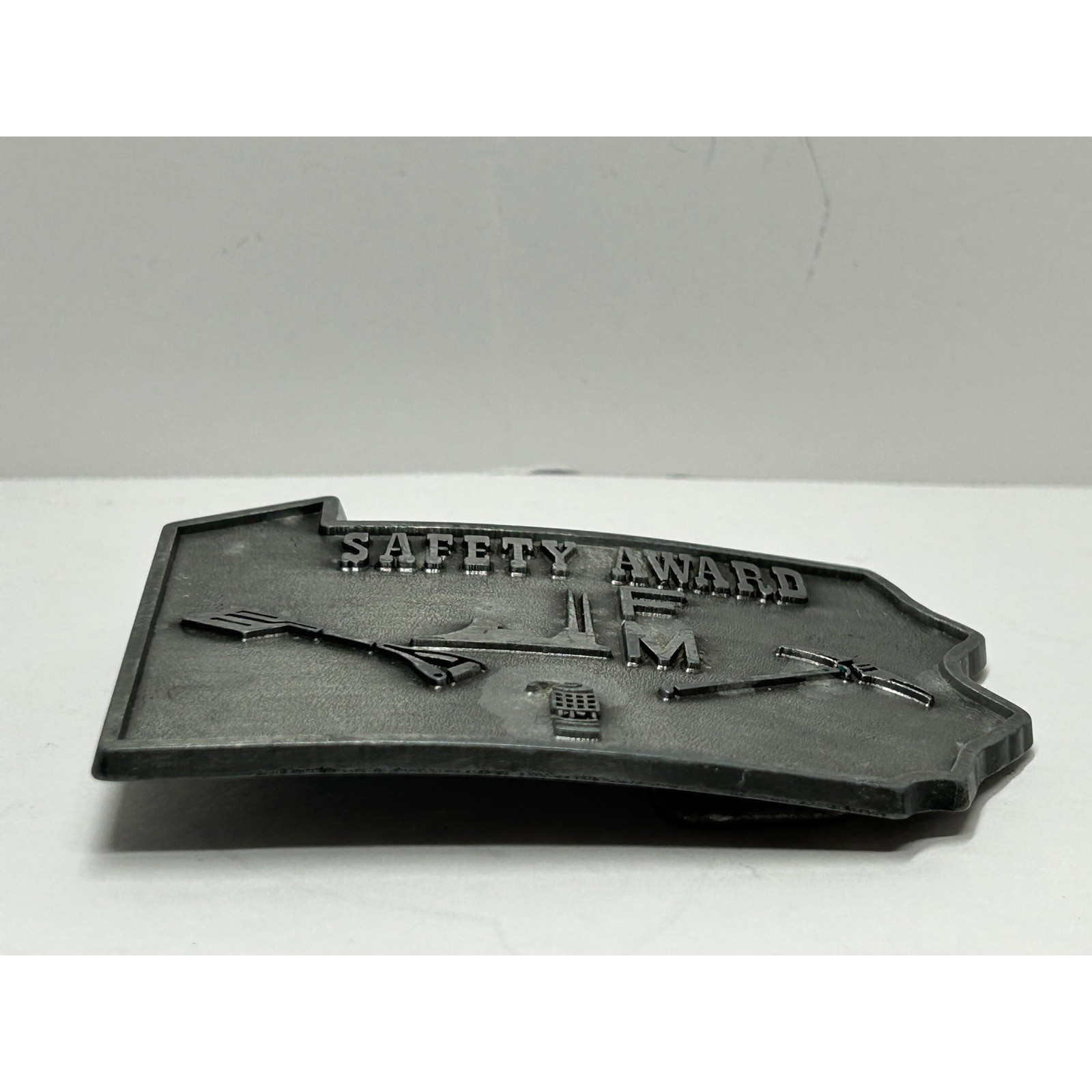 Pennsylvania State Shape Safety Award Belt Buckle Industrial Mining