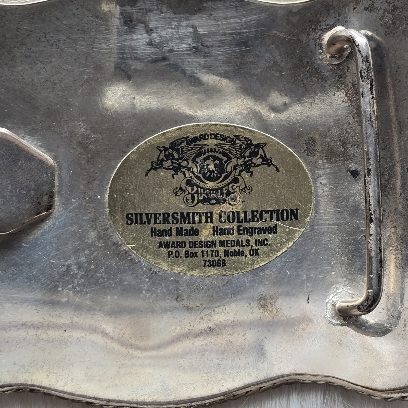 Silversmith Collection Belt Buckle Western Letter D