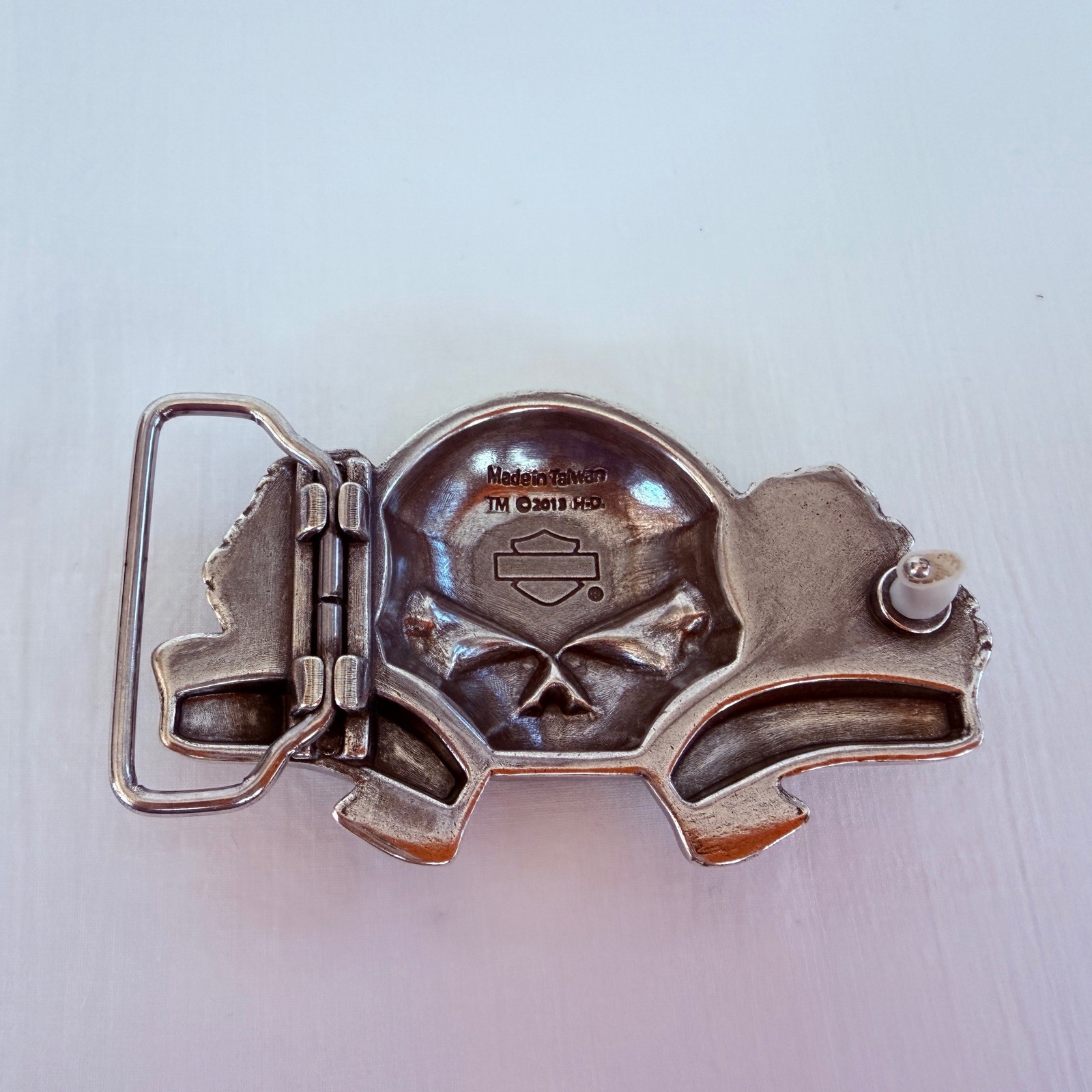 Harley-Davidson Belt Buckle Unisex Silver Sugar Skull 2013 Rose Biker Accessory