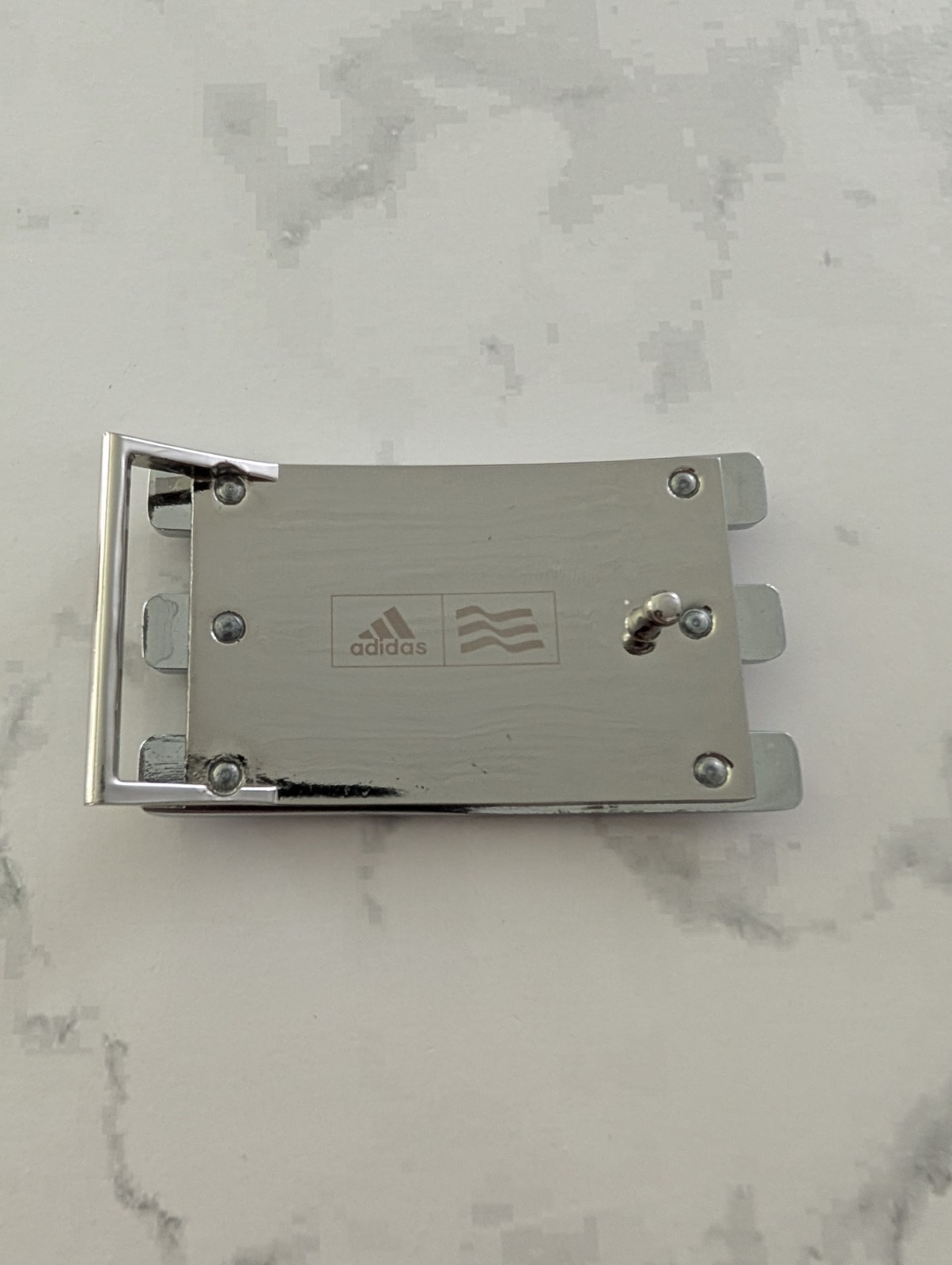 Adidas Golf 3 Stripe Black Gray Color Trophy Award Style Sports Belt Buckle