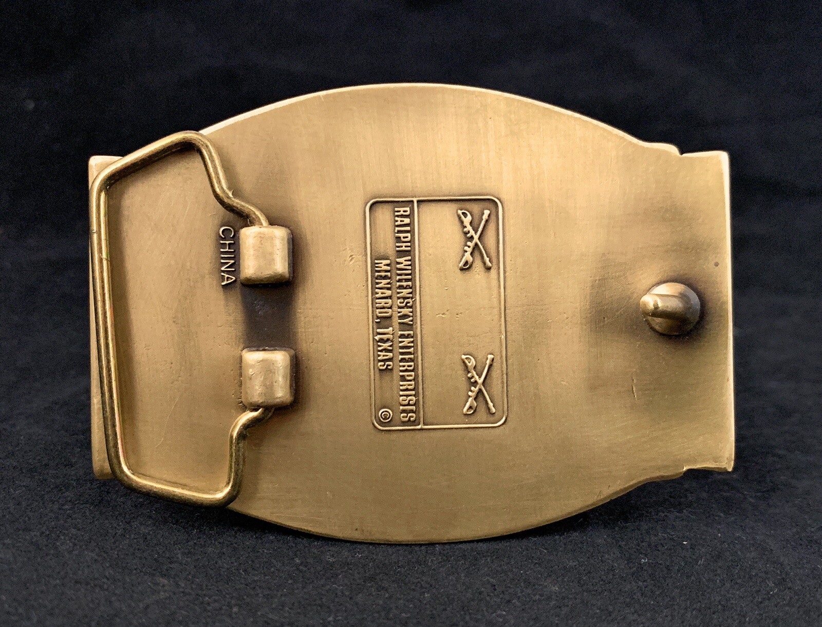 🌟 US Army 9th Cavalry Brass Belt Buckle, We Can We Will Unit Crest DUI Insignia