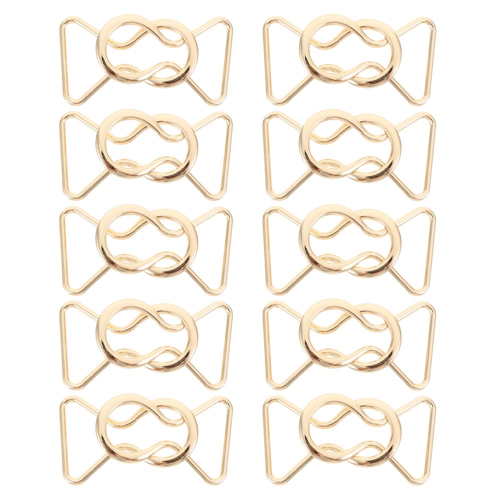 10 Pairs Suspender Buckles: Alloy Decorative Belt Buckles – Suspender Hardware