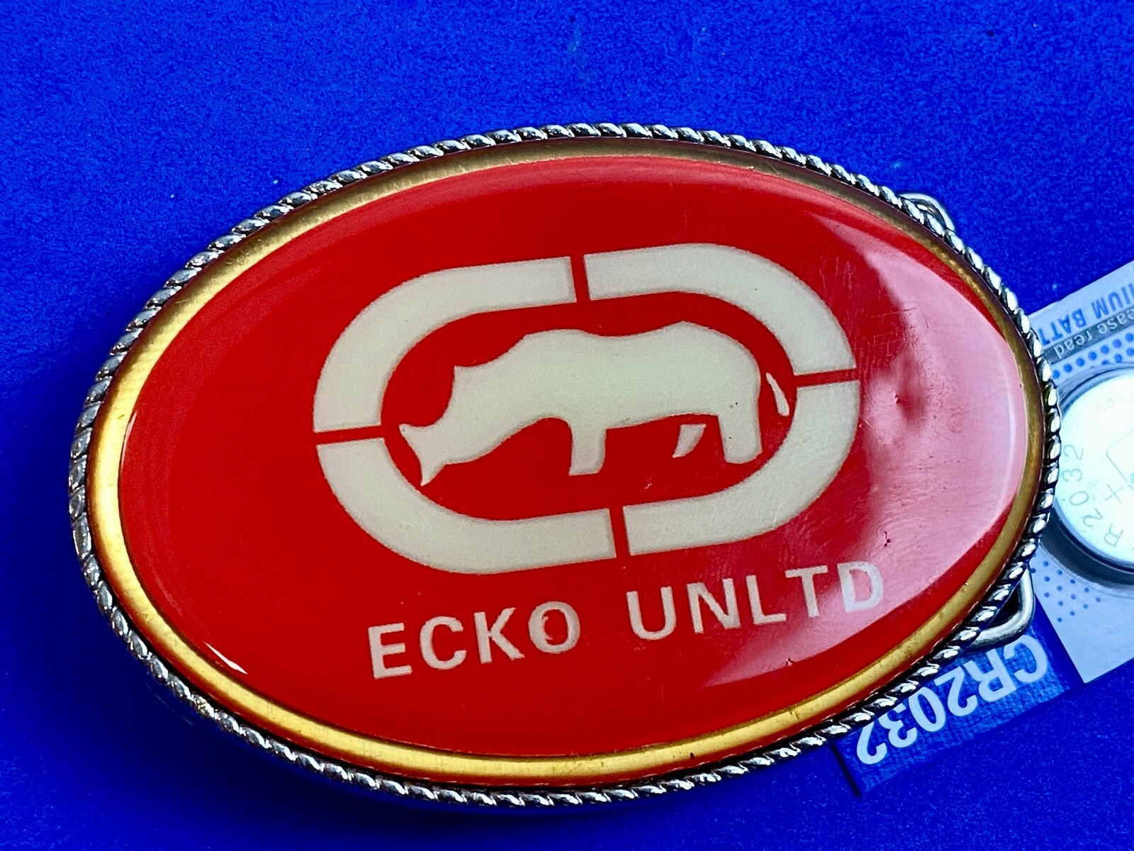 Ecko Unltd Belt Buckle Attention Grabbing Led Lights! W/ Fresh Battery
