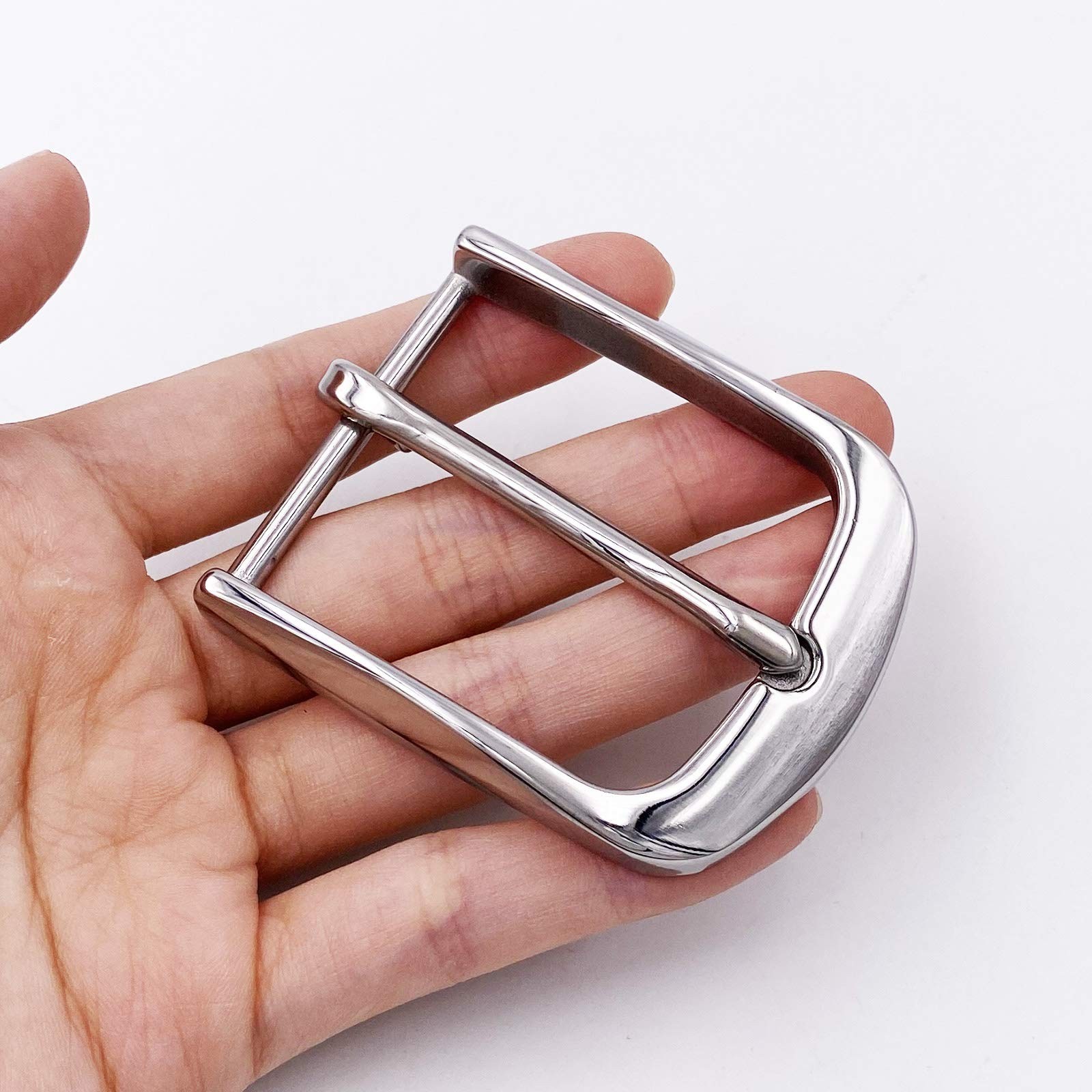 Heavy Duty 1.5&Prime; Stainless Steel Single Prong Square Belt Buckle – Durable & Styl