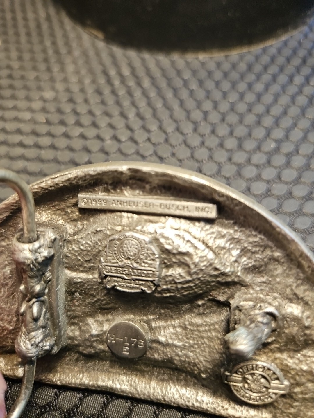 1989 Vintage Budweiser Beer Clydesdales Anhauser Collectible Belt Buckle