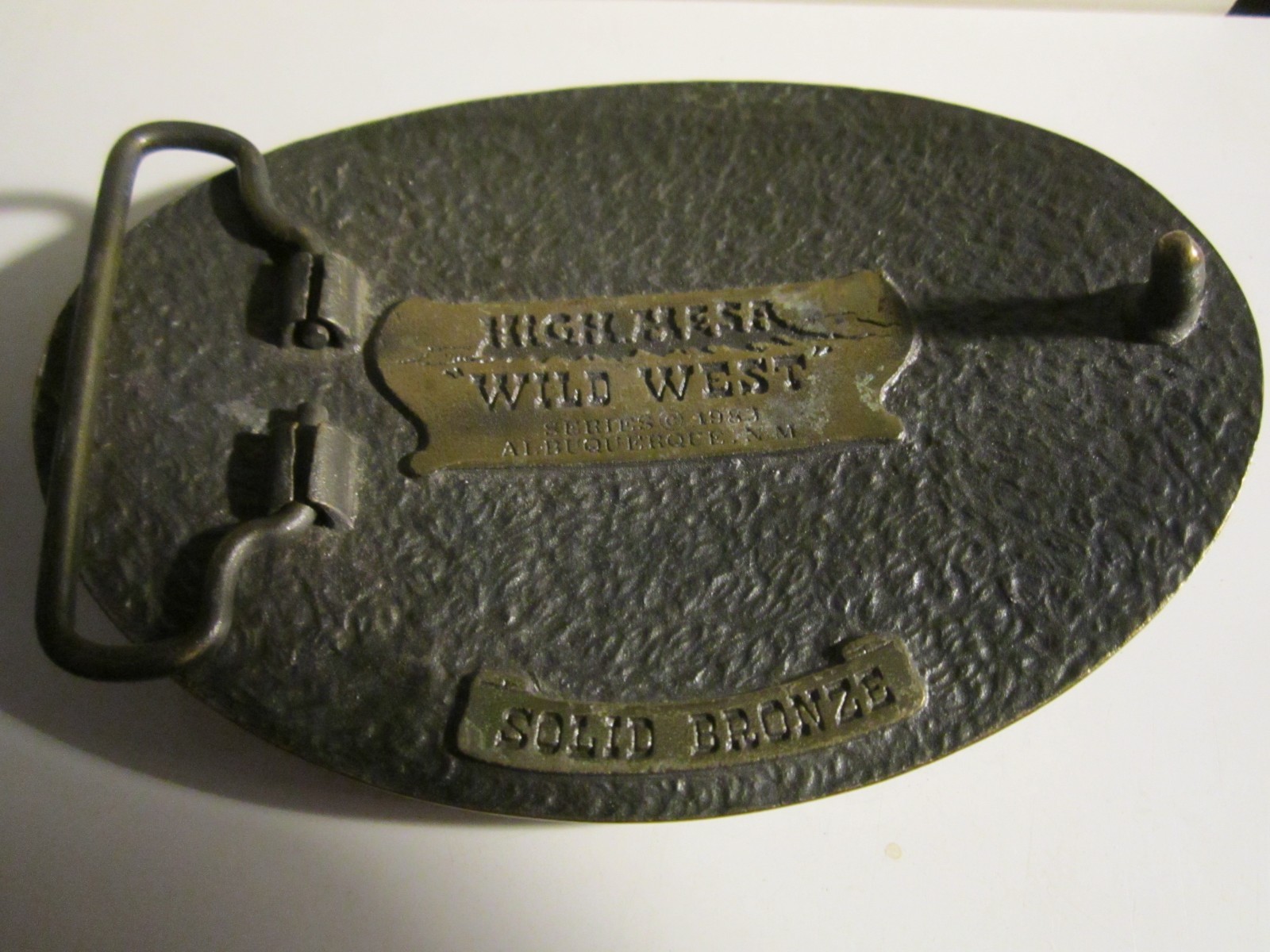 1983 TEXAS RANGERS BELT BUCKLE SOLID BRONZE – HEAVY – GW-26
