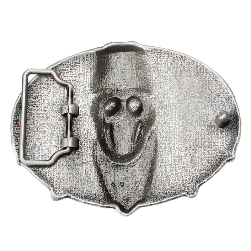 Men&rsquo;s Belt Buckle in Skull Pirates for Native American Cowboy (SK-17)
