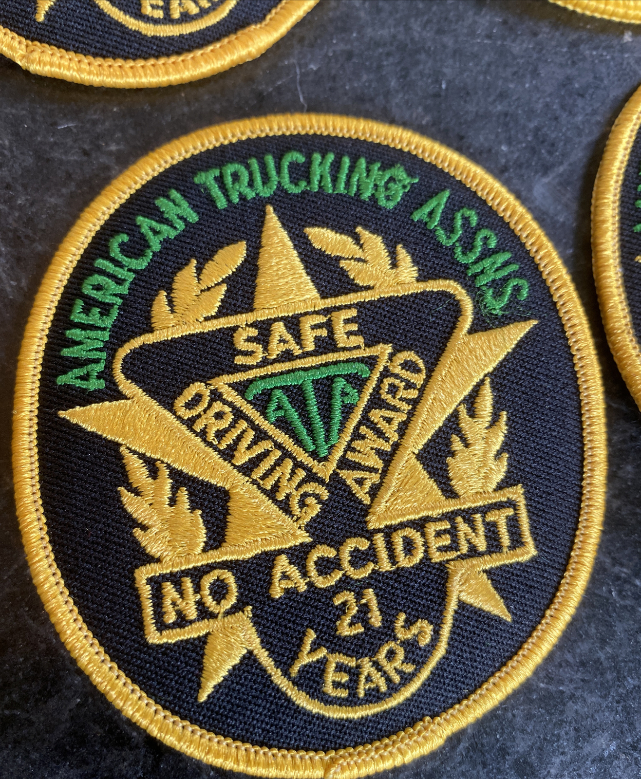 ATA SET SAFE DRIVING AWARD PATCH AMERICAN TRUCKING ASSOCIATION MILE 23 Yrs