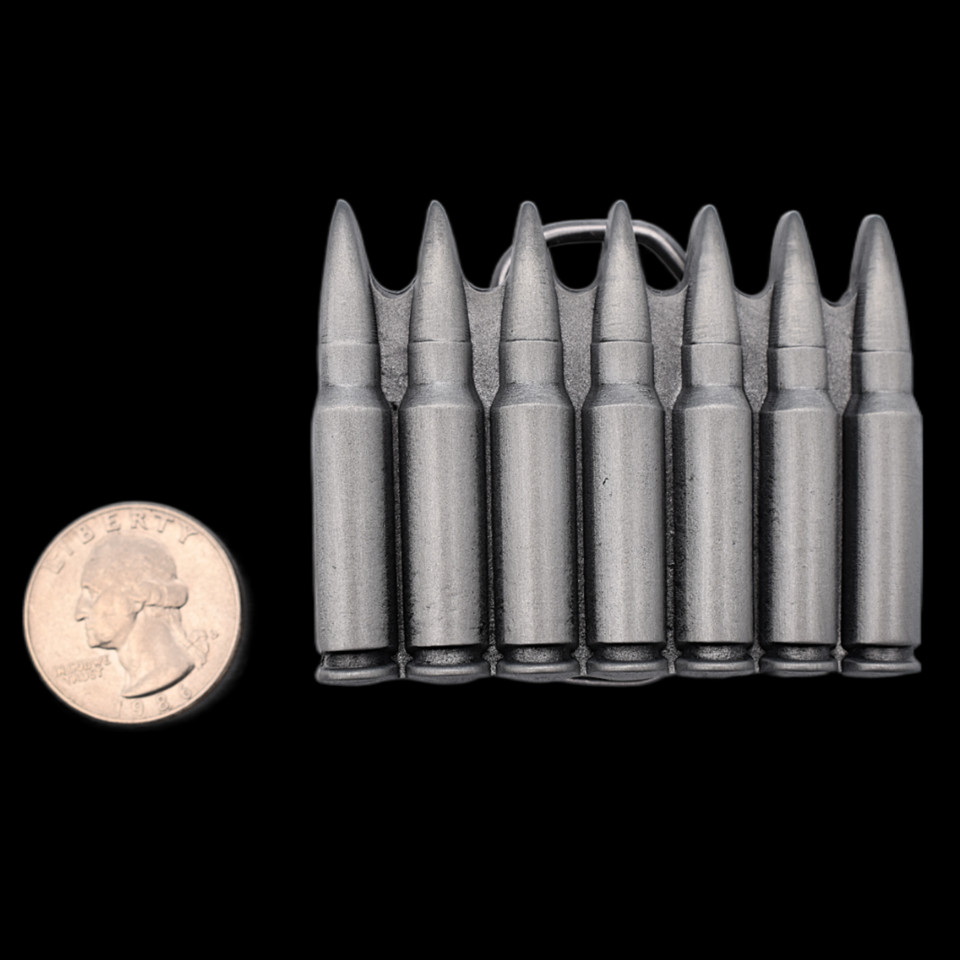 Bullet Cartridge Shaped Belt Buckle (New) ~AK47 AR15 .223 2nd Amendment Freedom~