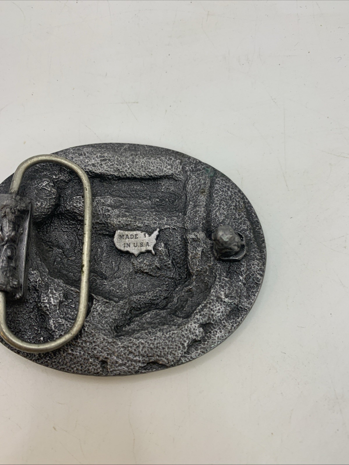 Bass Anglers Sportsman 1990s Society Belt Buckle Made in U.S.A. New No Box Rare