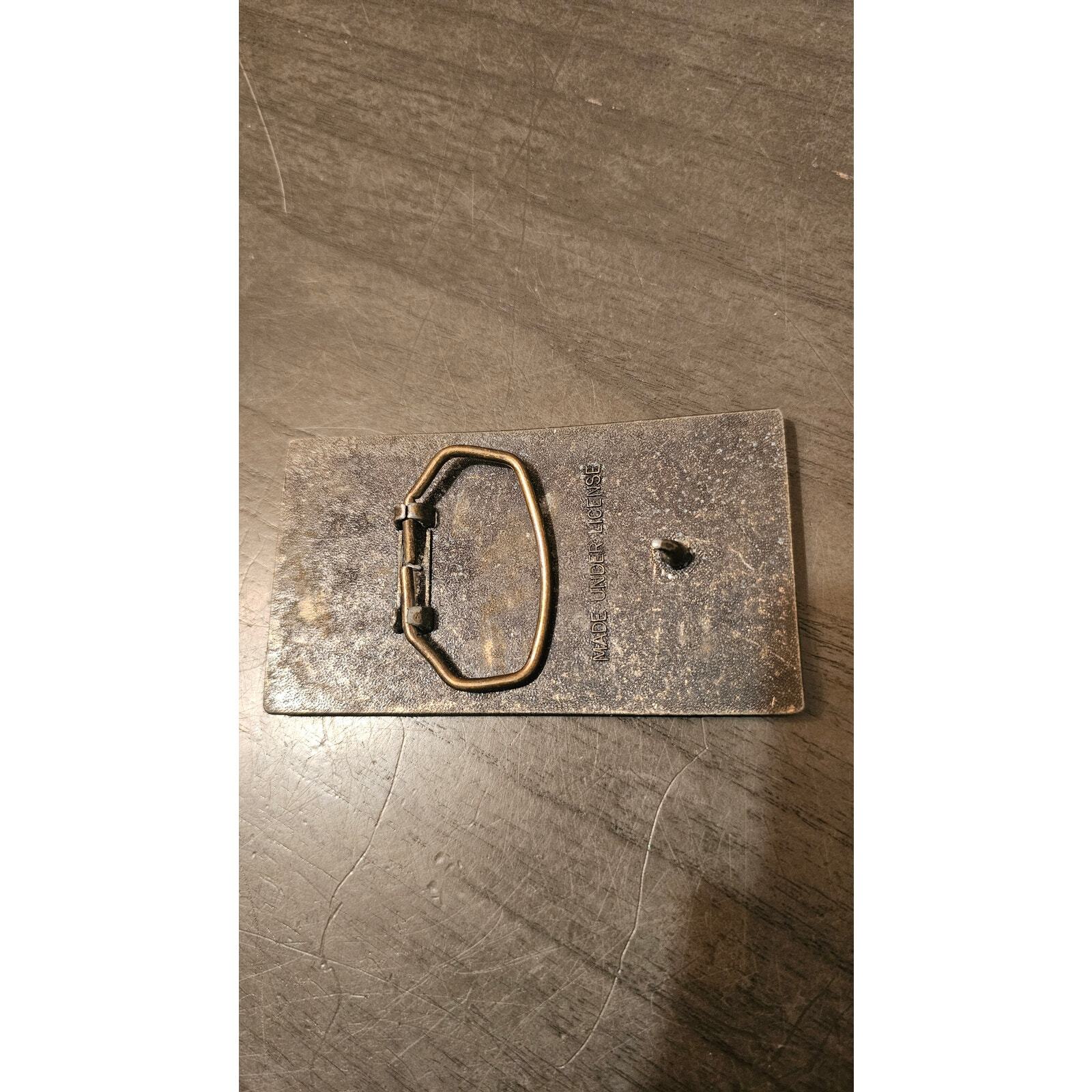 Vtg 1970s WINCHESTER REPEATING ARMS GUN RIFLE Solid Brass Belt Buckle