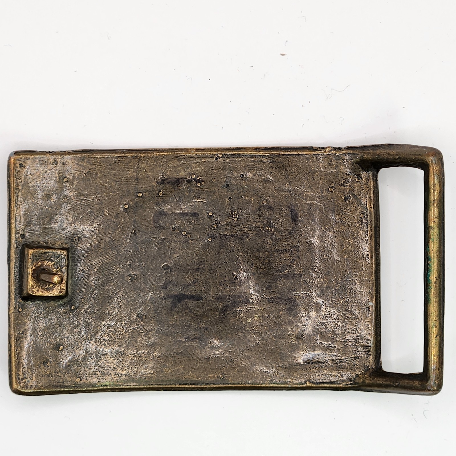 Vintage Wells Fargo & Company Stage Coach Banker Forwarders Bronze Belt Buckle