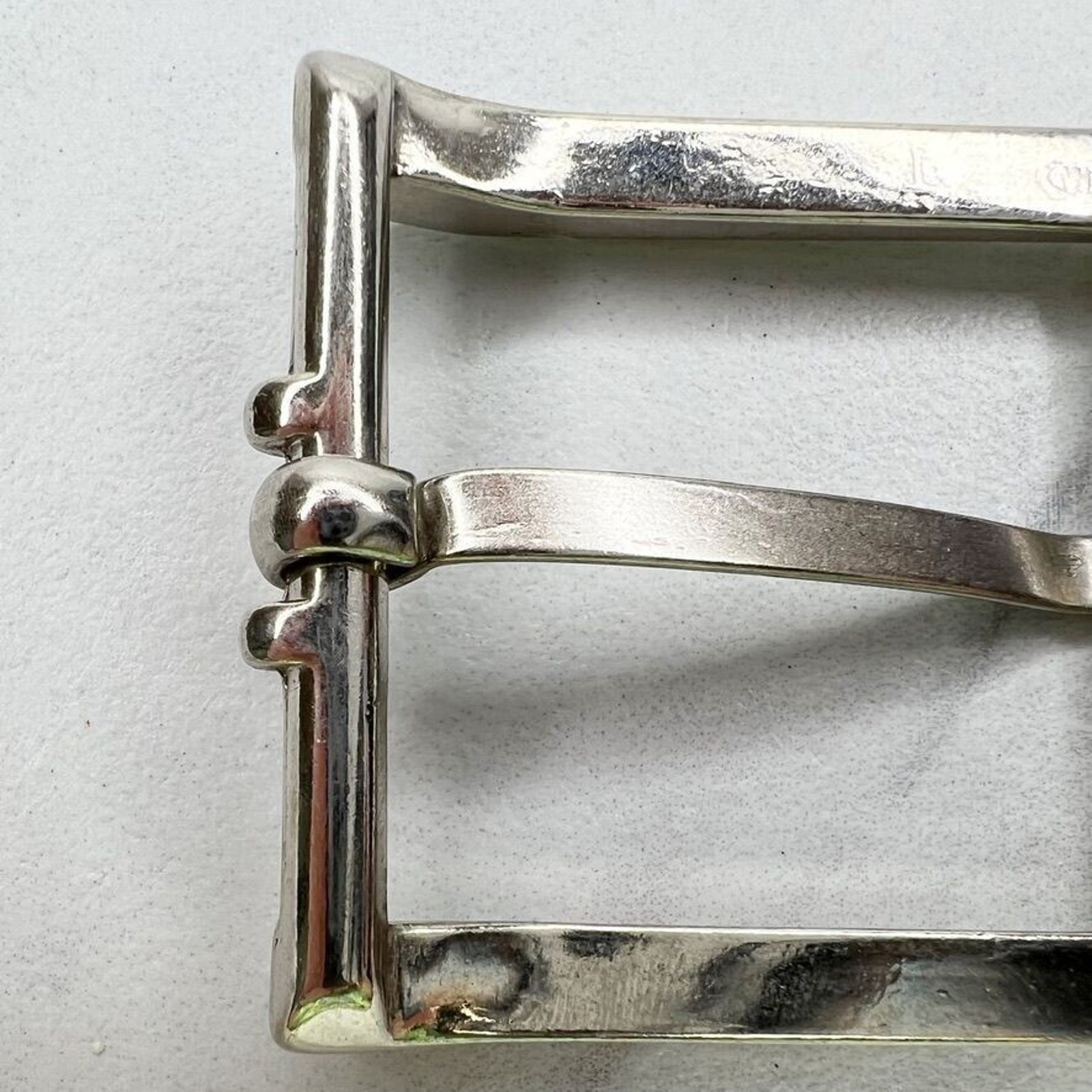 Silver Tone Simple Basic Belt Buckle