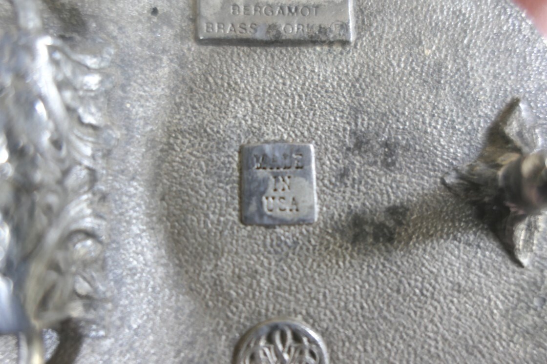 1981 Bergamot USA Great Seal « I&rsquo;m Proud To Be An American » Pewter Belt Buckle