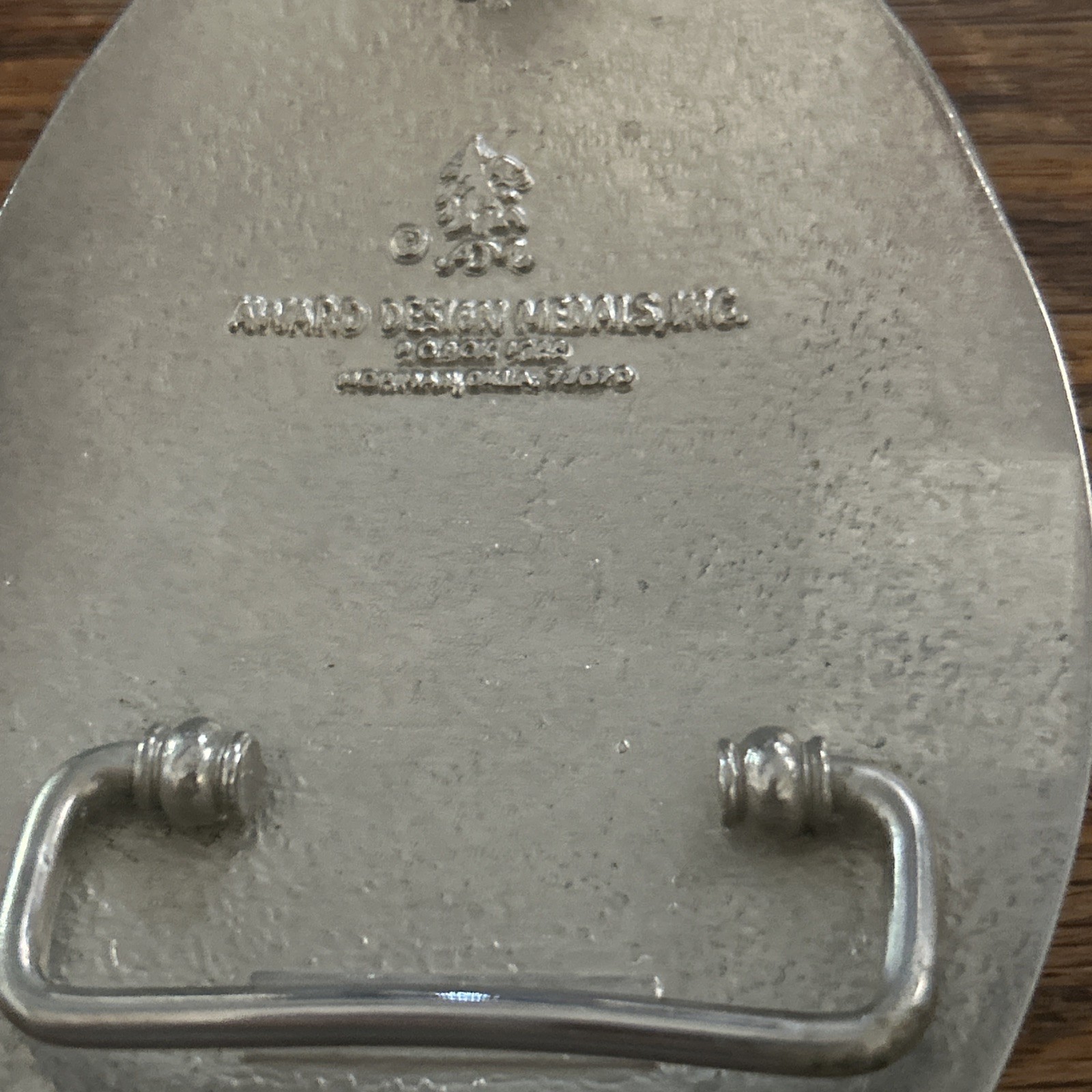 Vintage Award Design Metals Belt Buckle Native American “End Of The Trail”