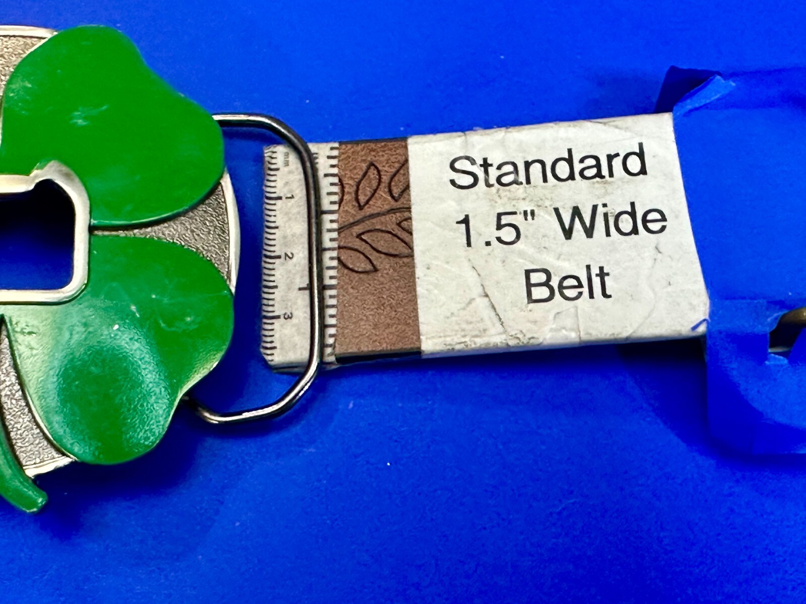 Lucky 4 Leaf Clover St. Patrick Day Novelty KALAN Belt Buckle with Bottle Opener