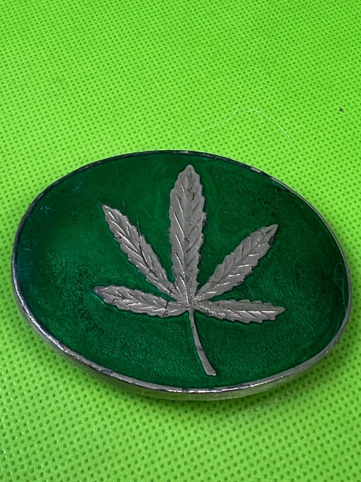 Hemp Weed Marijuana Leaf Belt Buckle