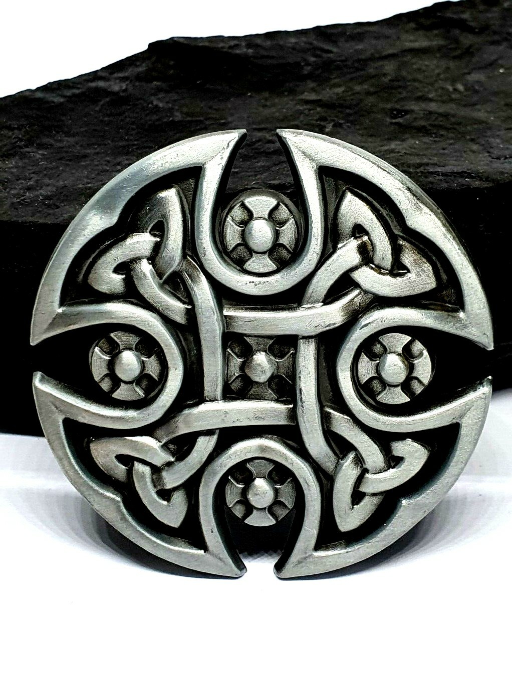 Celtic Knot Belt Buckle Shield Cross For 40mm Belt Pagan Norse Viking Gift Uk